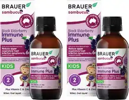Discount Drug Stores Brauer Sambucus Immune Plus For Kids Oral Liquid offer