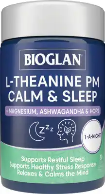 Discount Drug Stores Bioglan L-Theanine PM Calm & Sleep 50 Tablets offer