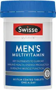 Discount Drug Stores Swisse Ultivite Men’s Multivitamin 60 Tablets offer