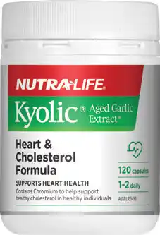 Discount Drug Stores Nutra-Life Kyolic Aged Garlic Extract Heart & Cholesterol Formula 120 Capsules offer