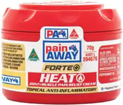 Discount Drug Stores Pain Away Forte+ Heat Joint & Muscle Pain Relief Cream offer