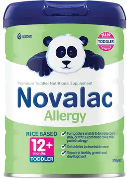 Discount Drug Stores NEW Novalac Allergy Rice Based Toddler Drink 12 Months+ offer