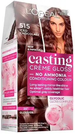 Discount Drug Stores L’Oréal Paris Casting Crème Gloss Hair Colour - 515 Iced Chocolate offer
