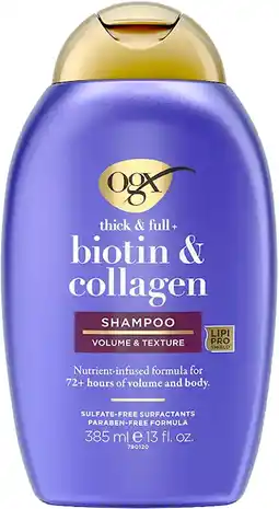 Discount Drug Stores OGX Biotin & Collagen Shampoo offer