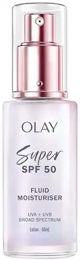 Discount Drug Stores Olay Super SPF 50 Fluid Moisturiser offer