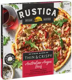 IGA Rustica by McCain Stone Baked Pizza offer
