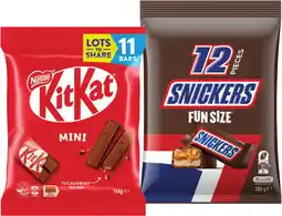 IGA Nestlé KitKat, Snickers or Mars Fun Size Pack 127‑192g Selected Varieties offer