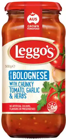 IGA Leggo’s Pasta Sauce 490‑500g Selected Varieties offer
