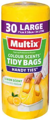 IGA Multix Colour Scents Handy Ties Tidy Bags Large Selected Varieties offer