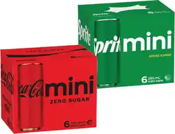 IGA Coca-Cola or Sprite Mini 6x250mL Selected Varieties offer