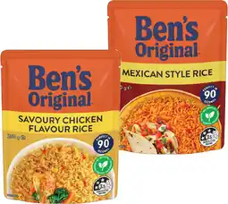 IGA Ben’s Original Flavoured Rice 220‑250g Selected Varieties offer