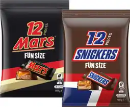 IGA Mars, Snickers or Maltesers Fun Size Pack 132‑192g Selected Varieties offer