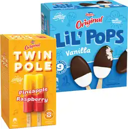 IGA Peters Original Twin Pole 8 Pack or LiL’ Pops Ice Cream 9 Pack Selected Varieties offer