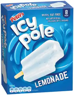 IGA Peters Icy Pole Selected Varieties offer