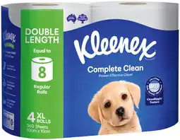 IGA Kleenex Complete Clean Double Length Toilet Tissue offer