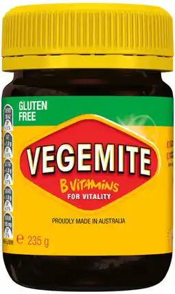IGA Vegemite 235g or Kids 220g Selected Varieties offer