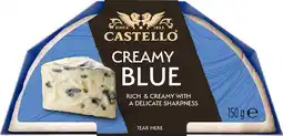IGA Castello Creamy Blue Cheese or Double Cream Brie 150g offer