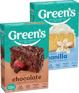 IGA Greenʼs Baking Mix Selected Varieties offer