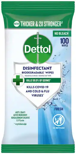 IGA Dettol Disinfectant Wipes Selected Varieties offer