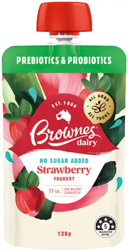IGA Brownes Dairy Yoghurt Pouch Selected Varieties offer