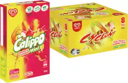 IGA Streets Calippo 5-10 Pack or Cyclone 8 Pack Selected Varieties offer