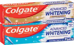 IGA Colgate Advanced Whitening or MaxFresh Toothpaste 115g Selected Varieties offer