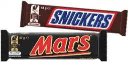 IGA Mars or Snickers Medium Bars 50-50g or M&M’s 35-49g Selected Varieties offer