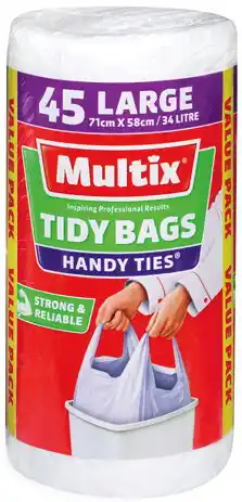 IGA Multix Bags Handy Ties Large Tidy Bags offer