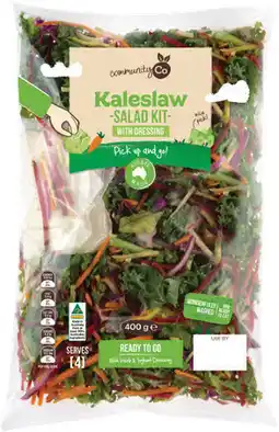 IGA Community Co Kaleslaw Salad Kit offer
