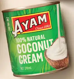 IGA Ayam Coconut Cream or Milk 270mL Selected Varieties offer