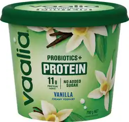 IGA Vaalia Probiotics+ Protein No Added Sugar Vanilla Creamy Yoghurt offer