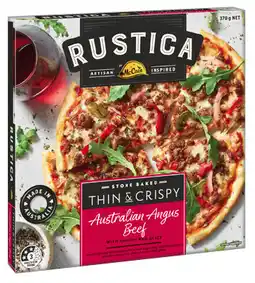 IGA Rustica by McCain Stone Baked Pizza 335‑450g Selected Varieties offer