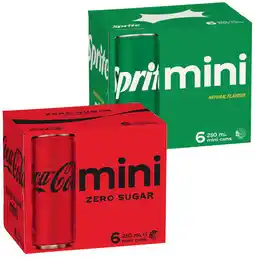 IGA Coca‑Cola, Sprite or Fanta Mini 6x250mL Selected Varieties offer