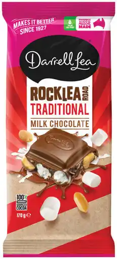 IGA Darrell Lea Chocolate Block 160‑180g Selected Varieties offer