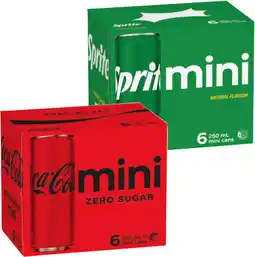 IGA Coca‑Cola, Sprite or Fanta Mini 6x250mL Selected Varieties offer