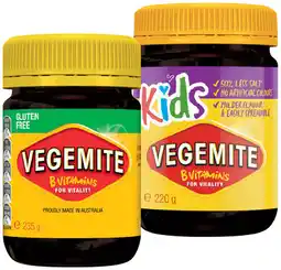 IGA Vegemite 235g or Kids 220g Selected Varieties offer