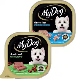 IGA My Dog Wet Dog Food Selected Varieties offer