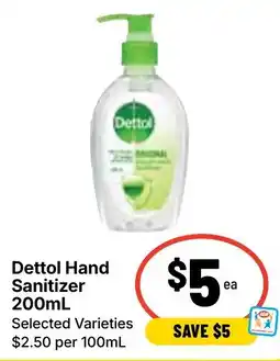 Ritchies Dettol Hand Sanitizer offer