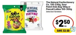 Ritchies The Natural Confectionery Co. Sour Patch Kids Bag or Pascall Lollies offer