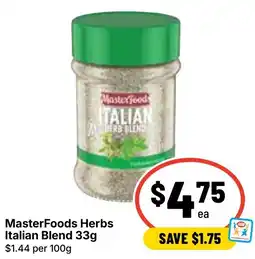 Ritchies MasterFoods Herbs Italian Blend offer