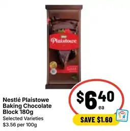 Ritchies Nestlé Plaistowe Baking Chocolate Block offer
