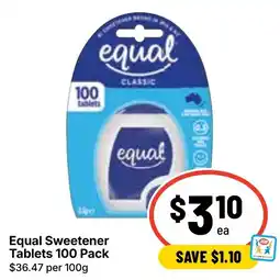 Ritchies Equal Sweetener Tablets offer