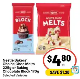 Ritchies Nestlé Bakers' Choice Choc Melts offer