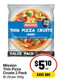 Ritchies Mission Thin Pizza Crusts offer