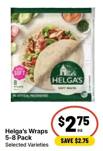 Ritchies Helga's Wraps offer