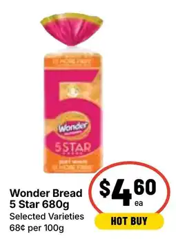 Ritchies Wonder Bread 5 Star offer
