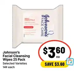 Ritchies Johnson's Facial Cleansing Wipes offer