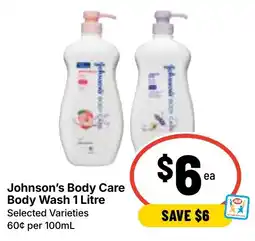 Ritchies Johnson's Body Care Body Wash offer