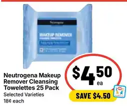 Ritchies Neutrogena Makeup Remover Cleansing Towelettes offer