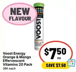 Ritchies Voost Energy Orange & Mango Effervescent Vitamins offer